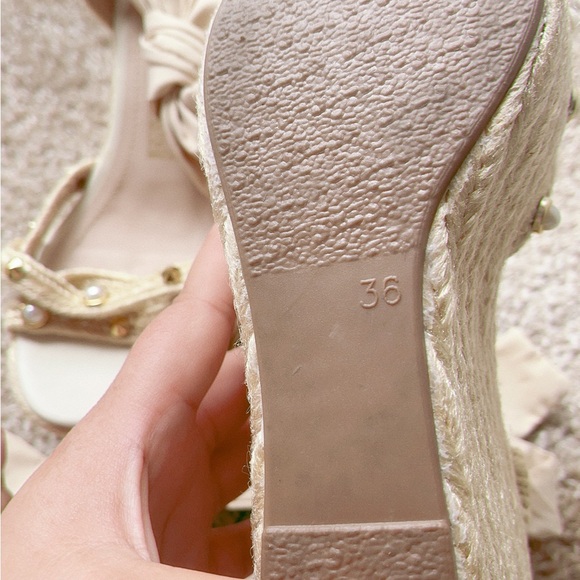 Colombian handmade jute platform. size 36 but fits a 37, I'm 37. - Picture 3 of 7